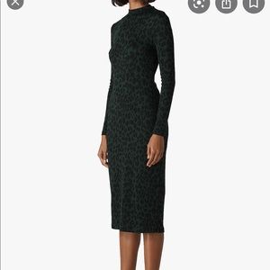 Whistles midi leopard print dress